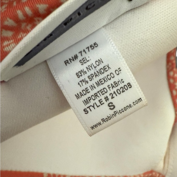 Robin Piccone Isla Bikini Set Terracotta Print BandeauTop & 2 Bottoms Size Small - Picture 12 of 16